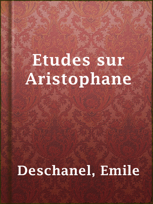 Cover image for Etudes sur Aristophane
